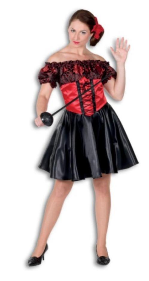 Leuke rood/zwarte SPAANSE jurk, Kleding | Dames, Carnavalskleding en Feestkleding, Nieuw, Kleding, Carnaval, Maat 42/44 (L), Ophalen