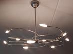 RVS hanglamp (halogeen), Minder dan 50 cm, Zo goed als nieuw, Ophalen, Glas