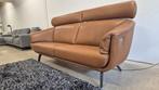 Cognac leren Leolux ascana 2,5 zits top design bank, Driepersoons, 75 tot 100 cm, Ophalen of Verzenden, Zo goed als nieuw