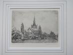 Overschie - ets van Willem Veldhorst, Antiek en Kunst, Kunst | Etsen en Gravures, Ophalen of Verzenden
