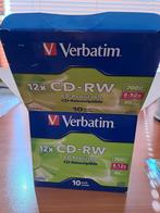 Te koop cd-rw 10st, Nieuw, Cd, Ophalen of Verzenden, Herschrijfbaar