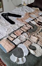 Een lot antiek Frans kant kantjes bandjes kantklos kraagjes, Hobby en Vrije tijd, Kantklossen, Ophalen of Verzenden, Gebruikt