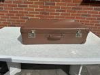 Vintage Bruine Koffer, Ophalen, Overige materialen, Gebruikt, 50 tot 60 cm