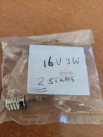 2 x Reserve Kerstlampje E10. 16V -3W, Diversen, Kerst, Ophalen of Verzenden, Nieuw