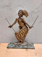 Art Deco Bronzen Beeld van Danseres Johannes Bosma, Antiek en Kunst, Ophalen of Verzenden