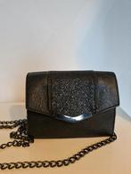 Zwart glitter avondtasje clutch, Ophalen of Verzenden, Zwart, Avondtasje