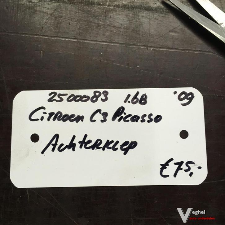 Citroen C3 Picasso 1.6 B 2009 2500083  Achterklep, Auto-onderdelen, Carrosserie en Plaatwerk, Achterklep, Achter, Gebruikt, Ophalen