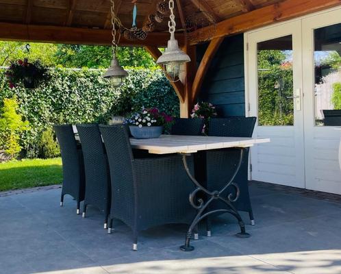 Prachtige authentieke Tuinset, Tuin en Terras, Tuinsets en Loungesets, Zo goed als nieuw, Tuinset, Overige materialen, 6 zitplaatsen