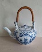 Antieke chocolade kan rond 1870. Delftsblauwe afbeelding., Antiek en Kunst, Antiek | Servies los, Ophalen of Verzenden