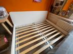 Bed Askvoll Ikea 140x200, Ophalen, Wit, Tweepersoons, 140 cm