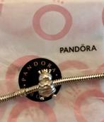 Pandora bijen bee zilveren/goud kroon  bedel, Pandora, 1 bedel, Zo goed als nieuw, Zilver