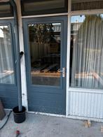 Hardhouten Tuindeuren met Dubbel Glas - 87,5x201 cm, Ophalen, Gebruikt, Onbekent, Buitendeur