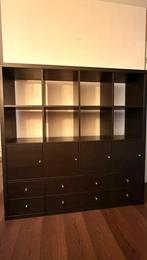 IKEA KALLAX kast 4x4 – met deurtjes en lades, Overige materialen, 150 tot 200 cm, Ophalen of Verzenden, Zo goed als nieuw