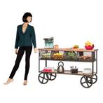 Industriële Retro Keuken Trolley Fruitkar Horeca Keukenblok, Info@dehanzeherten.nl, Nieuw, Ophalen of Verzenden, De Hanze Herten