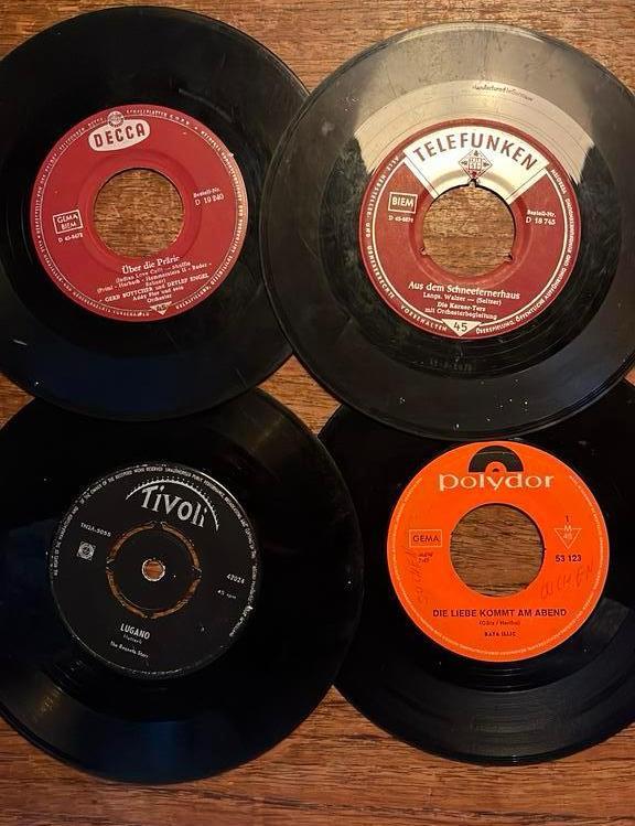 4x Deutsche Tanzmusik singles (Foxtrot/Tango/Schläger), Cd's en Dvd's, Vinyl Singles, Gebruikt, Single, 12 inch, Ophalen of Verzenden