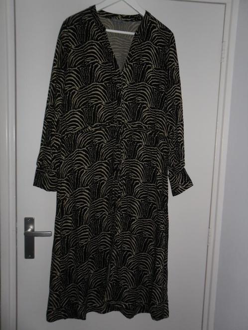 Geisha zwart/beige zebraprint jurk maat XL / 42 (NIEUW), Kleding | Dames, Jurken, Nieuw, Maat 42/44 (L), Zwart, Onder de knie