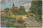 4 prentkaarten "Tucks postcard", ergens voor 1920?, Zo goed als nieuw, Voor 1940, Prent, Buitenland