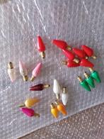 oude gekleurde kerstlampjes, verkoop per stuk, Diversen, Kerst, Ophalen of Verzenden, Gebruikt