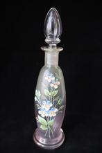 Antiek Art Nouveau glas emaille parfumflesje 1880-1890, Ophalen of Verzenden