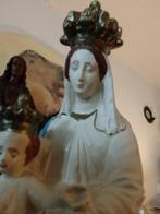Antieke Grote maria beeld met kind onder grote stolp, Antiek en Kunst, Antiek | Religie, Ophalen of Verzenden
