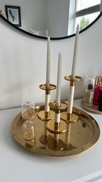 Gouden Dienblad Ikea, Huis en Inrichting, Woonaccessoires | Dienbladen, Ophalen, Gebruikt, Rond, Metaal