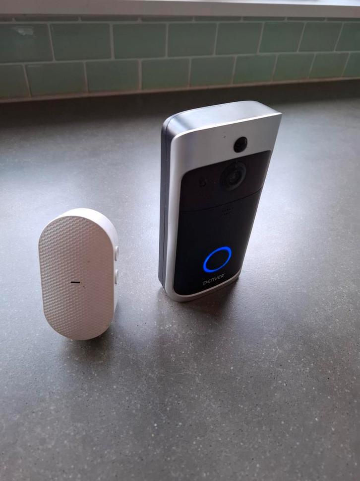 Denver VBD-111 camera deurbel met nachtzicht, Huis en Inrichting, Deurbellen, Zo goed als nieuw, Draadloos, Ingebouwde camera