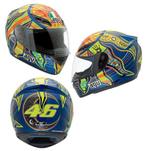 AGV - K3 5 continents / Valentino Rossi maat S, Motoren, Kleding | Motorhelmen, Verzenden, Tweedehands, Integraalhelm, AGV