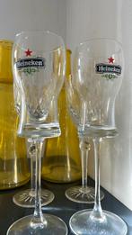 2 Heineken glazen op voet, Verzamelen, Nieuw, Ophalen of Verzenden, Bierglas