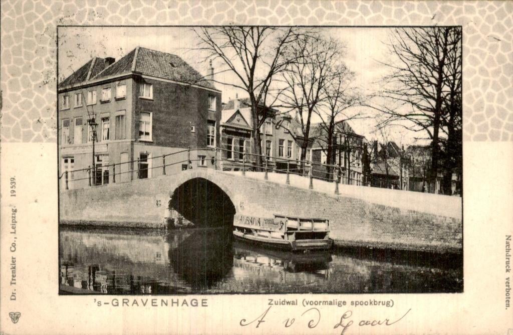 's Gravenhage - Zuidwal, Verzamelen, Ansichtkaarten | Nederland, Gelopen, Zuid-Holland, Voor 1920, Ophalen of Verzenden