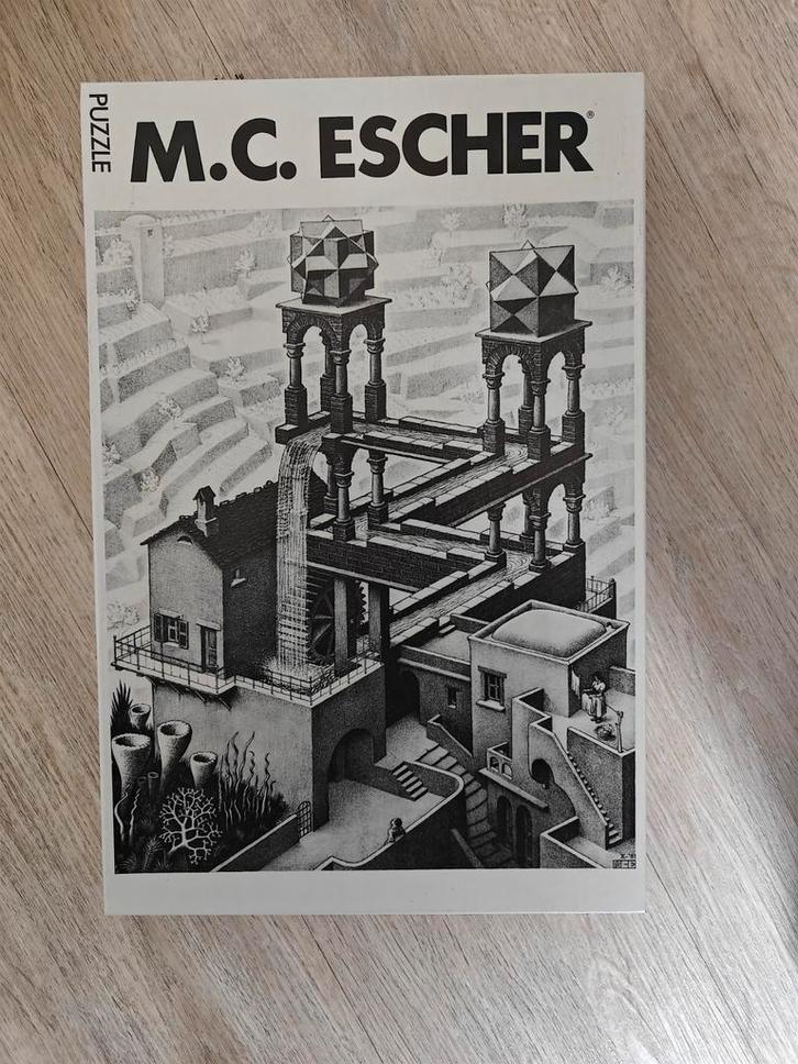 MC Escher puzzel 1000 stukjes, Hobby en Vrije tijd, Denksport en Puzzels, Zo goed als nieuw, Legpuzzel, 500 t/m 1500 stukjes, Ophalen of Verzenden