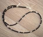 Brilketting van natuursteen Blackstone, Info.adorabeads@gmail.com, Want 18 Hoogvliet, Adorabeads, Zwart
