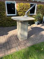 Tk steigerhouten sta tafel 100 x 100  110 hoog, Tuin en Terras, Ophalen of Verzenden, Zo goed als nieuw, Rechthoekig, Hout