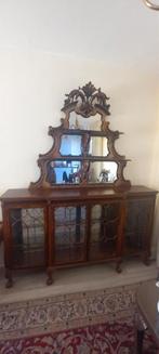 Antieke kast   vitrine prachtig  Chippendale, Ophalen