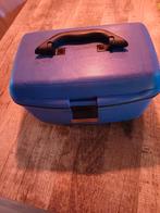 Carlton Beautycase, Sieraden, Tassen en Uiterlijk, Beautycases, Gebruikt, Blauw, Met spiegeltje(s), Ophalen of Verzenden
