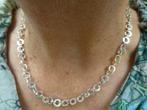 handgesmeed Modern Design Zilveren Collier / gesigneerd FBM, Verzenden, Nieuw, Zilver, Zilver
