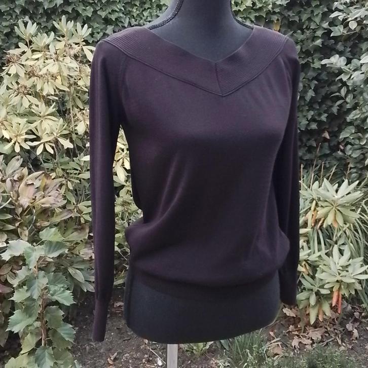 Bordeauxrood truitje / top Reiss  maat M  zgan, Kleding | Dames, Tops, Zo goed als nieuw, Maat 38/40 (M), Rood, Lange mouw, Verzenden