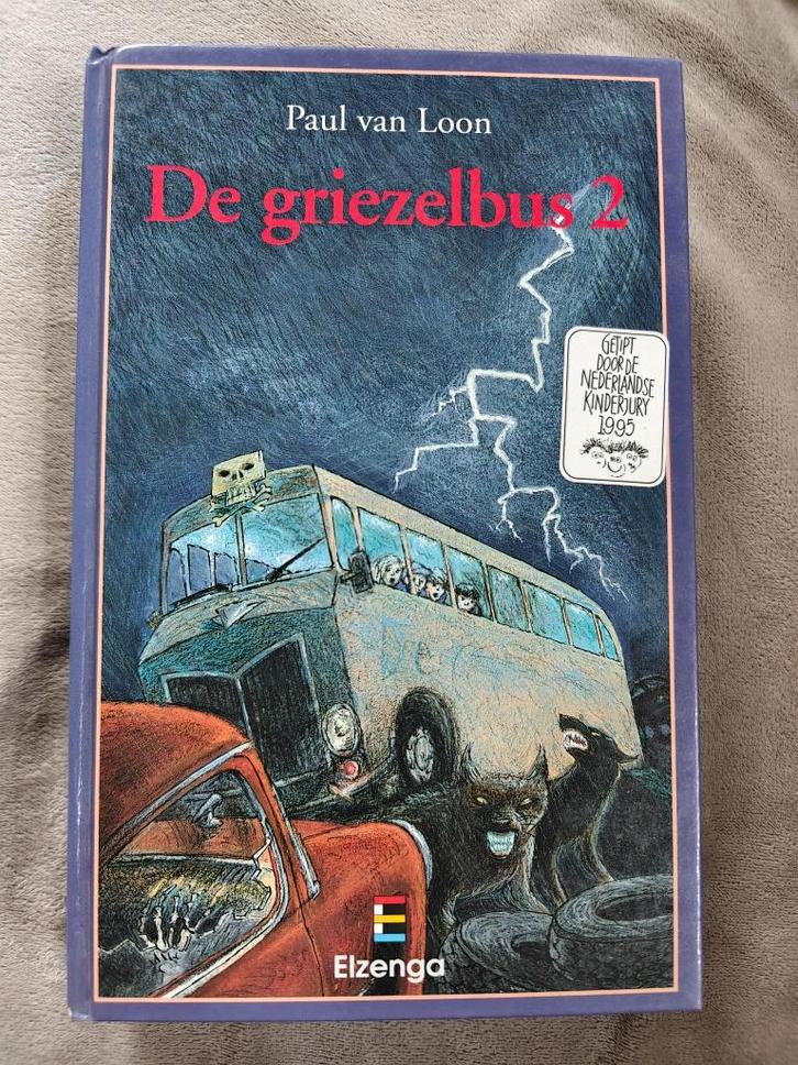 De Griezelbus 2 - Paul van Loon ISBN 90-6692-131-5 Halloween, Boeken, Kinderboeken | Jeugd | 10 tot 12 jaar, Zo goed als nieuw