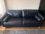 Te koop. Leren 3 zits bank, Huis en Inrichting, Gebruikt, Driepersoons, Ophalen of Verzenden, Rechte bank