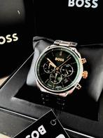 Originele Hugo Boss HB1513878 chronograaf herengorloge NIEUW, Sieraden, Tassen en Uiterlijk, Overige merken, Staal, Staal, Polshorloge