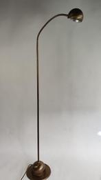 Bronzen vloerlamp met buigbare halogeen spot. 130 cm. S35, Tweedehands verkoop, Tweedehands verkoop, Gebruikt, 100 tot 150 cm