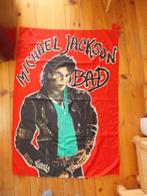 Michael jackson vlag tour 95 x 135 cm, Gebruikt, Ophalen of Verzenden, Poster, Artwork of Schilderij