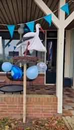 Te huur; ooievaar op nest, Kinderen en Baby's, Kraamcadeaus en Geboorteborden, Ophalen, Zo goed als nieuw