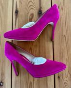 Ab Donkers pumps - Fuchsia / Roze suède - Maat 37, Pumps, Ophalen of Verzenden, Zo goed als nieuw, Roze