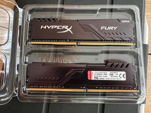 Kingston HyperX Fury 32GB DDR4 (2x16), Computers en Software, RAM geheugen, Zo goed als nieuw, Desktop, 32 GB, DDR4, Ophalen of Verzenden