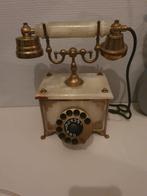 Oude decoratieve telefoon onyx uitvoering, jaren 1950/60, Verzenden, Gebruikt, Overige typen