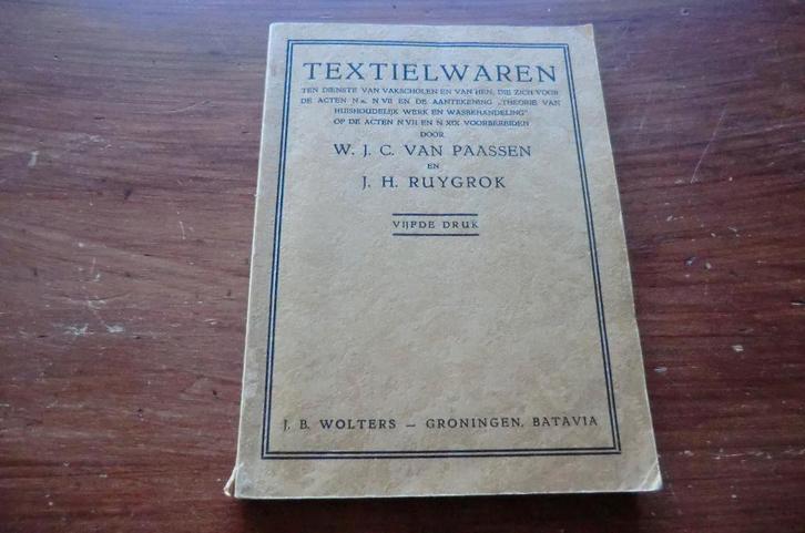 boek - Textielwaren - van Paassen, Ruygrok / weven, katoen, Boeken, Hobby en Vrije tijd, Gelezen, Borduren en Naaien, Ophalen of Verzenden