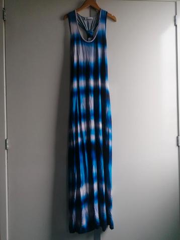 Calvin Klein mooie blauwe longdress/ leuke rug/ maat M-L  beschikbaar voor biedingen