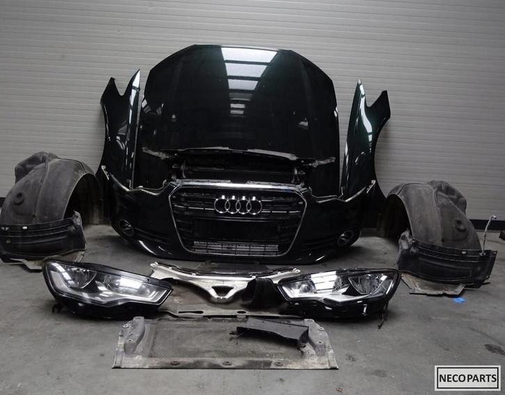 AUDI A6 C7 4G LZ6E COMPLEET VOORKOP BUMPER KOPLAMP O.A!!, Auto-onderdelen, Carrosserie en Plaatwerk, Bumper, Audi, Gebruikt, Ophalen of Verzenden