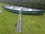 Canadese kano 460 cm 3 pers., Ophalen, Zo goed als nieuw, Canadese kano of Open kano, Met peddels