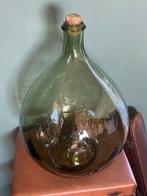 Brocante oude gist/bol fles met kurk, 44 cm, Antiek en Kunst, Curiosa en Brocante, Ophalen